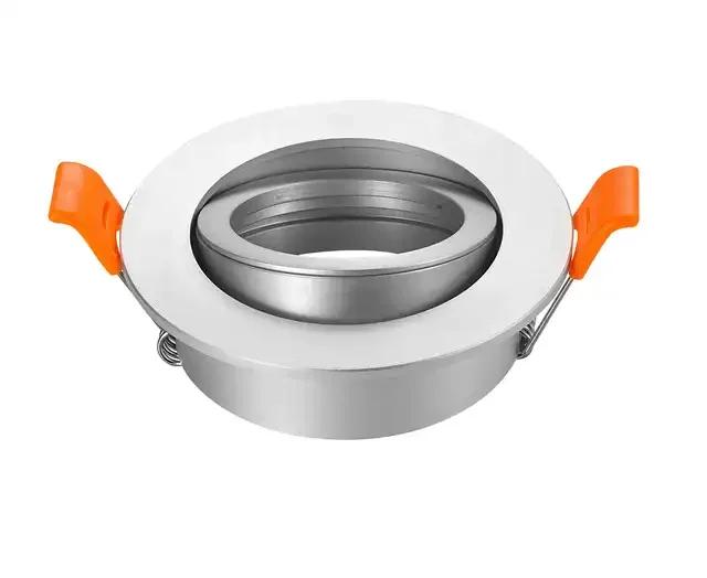 High Quality   Adjustable Spot Light Fixture LED DownlightAluminum Round GU10 MR16 Ceiling Spot Light Frame