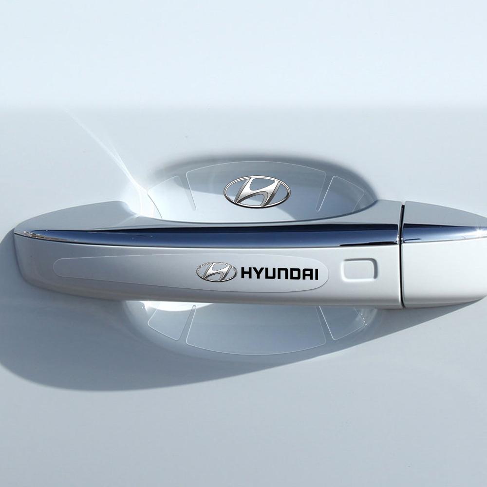 4/8Pcs Universal Car Door Bowl Anti-scratch Sticker Clear Door Bowl Handle Protection Sticker Auto Accessories For Hyundai I10 vf1