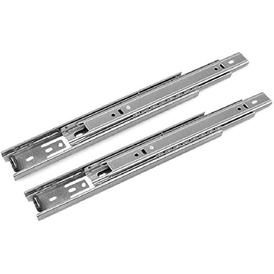 URBEST Drawer Slides 9 Inch Full Extension 3 Sections Ball Bearing Telescopic Slide Rails (9Inch)