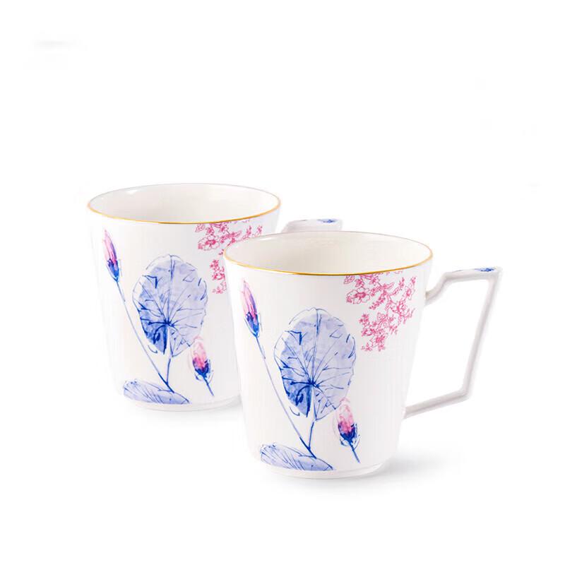 Marguerite Lotus Feast Bone China Mug Set