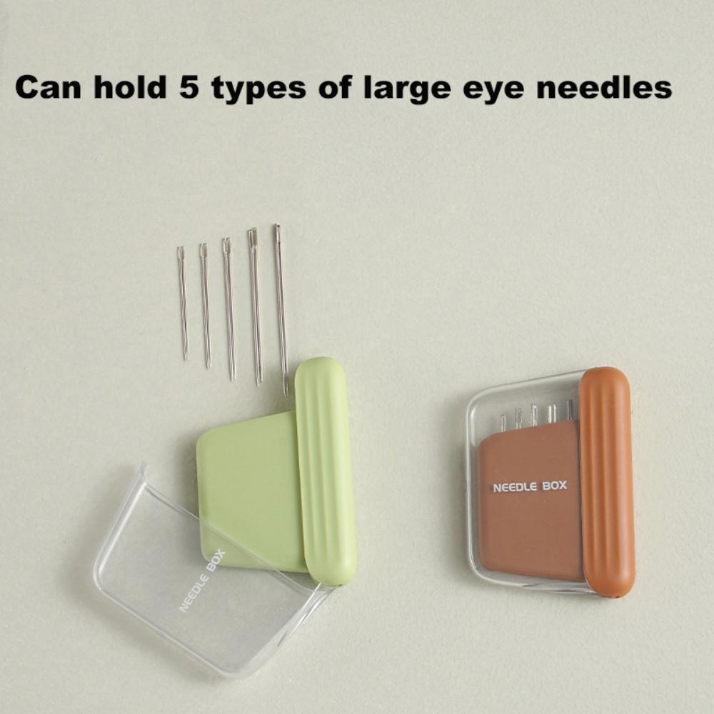 Magnetic Sewing Needle Box with Needle Portable 5 Size Embroidery Needles Magnet Storage Case DIY Craft Sewing Accessories Home