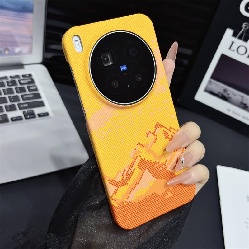 Ultra Thin Matte Half Pack Carbon Fibre Originality Fashion Magnetic For Magsafe Case For Vivo X300S X300Ultra X300Pro PC Cover