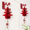 Red Paper Lanterns Xmas Navidad Ornament 2026 Christmas Tree Pendant 3D Honeycomb Hanging Decor