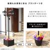 Living Out Solar Street Light with Flower Pot 3 Light Type Black
