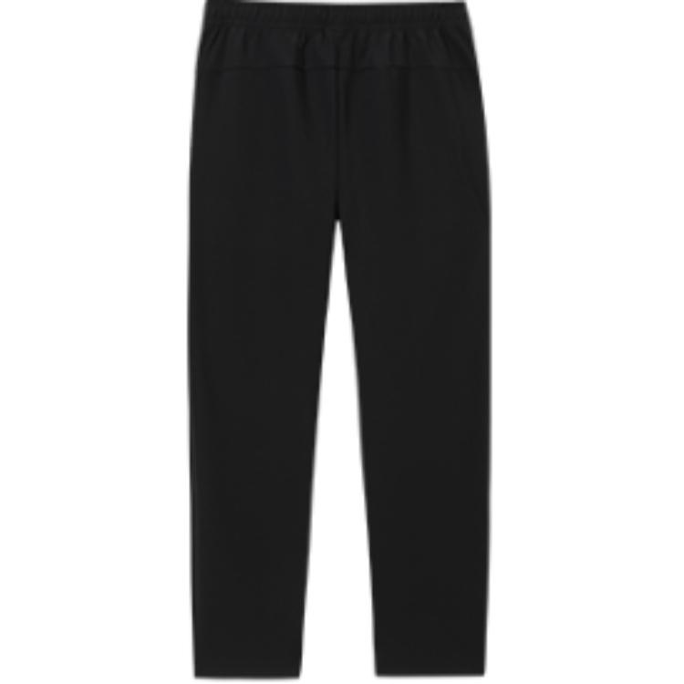 Anta Comfortable Solid Color Fleece Versatile Sports Long Pants Men bottoms Black 152517307N-3