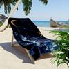 Sun and Moon Cosmic Night Sky Design Beach towel quick-drying for travel outdoor sports jogging beach and swimming