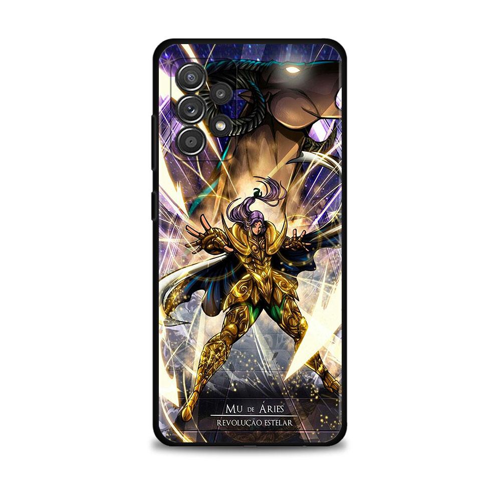 Phone Case For Samsung Galaxy A12 A52 A51 A13 A32 A21s A71 A31 A02s A30s A53 A72 A11 A73 Celular Funda Saint Seiya Anime