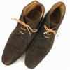 England Shipton & Heneage Size 7.5 26.0 Dainite Sole High-Quality Suede Leather Chukka Boots Dark Brown(USED)