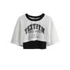 American Retro Letter Print Two-Piece: Short Sleeve T-shirt & Loose Cardigan for Women - Hot Girl Jazz Dance Style