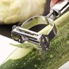 1pc High Quality Stainless Steel Potato Cucumber Carrot Grater Peeler Vegetables Fruit Peeler Double Planing Grater Kitchen Gadget For Hotels