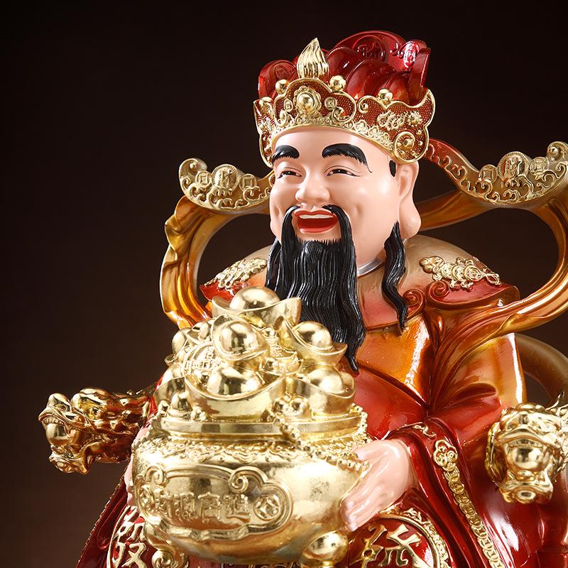 Eight Directions Wealth God Statue for Home Worship - Attract Prosperity for Shop and Company Openings