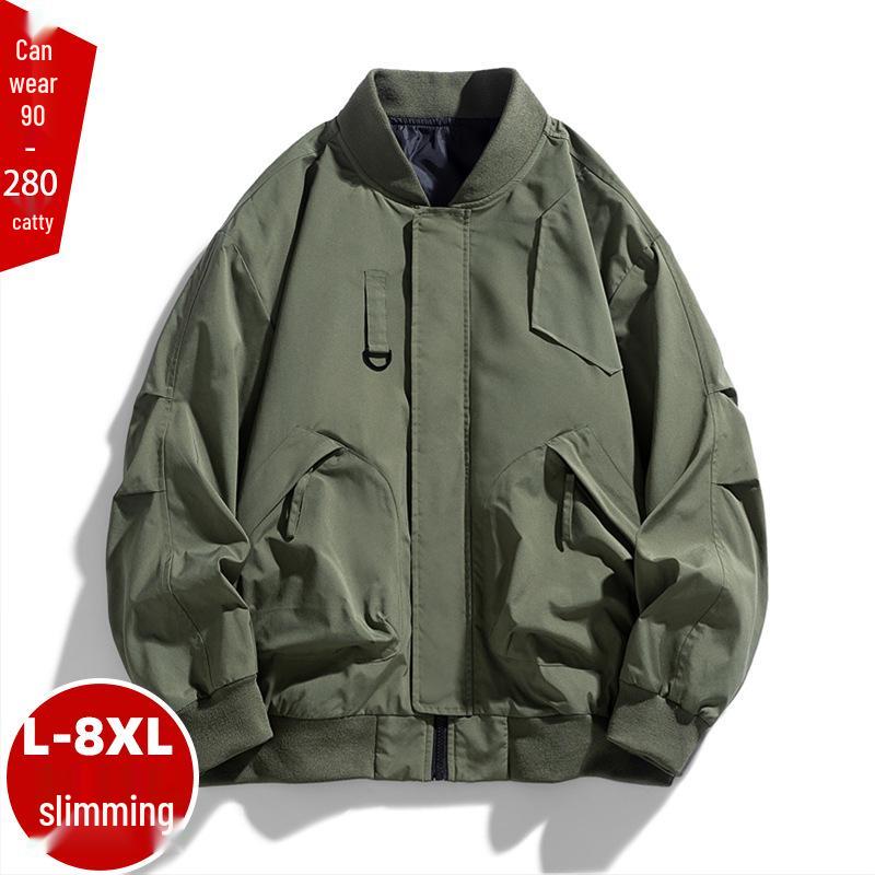 2024 Spring & Autumn Plus Size Men's Trendy Workwear Jacket (M-8XL)