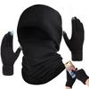 Warm Beanie Hat with Scarves & Touch Screen Gloves Windproof Winter Hat Fleece Outdoor Sports Ski Cycling Cap Hat for Men Women