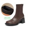 Krazing Pot Microfiber Winter Round Toe Modern Platform Size 33 Boots Size 43 Office Lady Women Fashion Ankle Boots