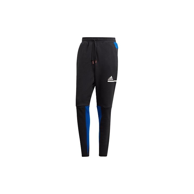 adidas Sports Casual Long Pants Black Blue Colorblock Men s GM6544 M