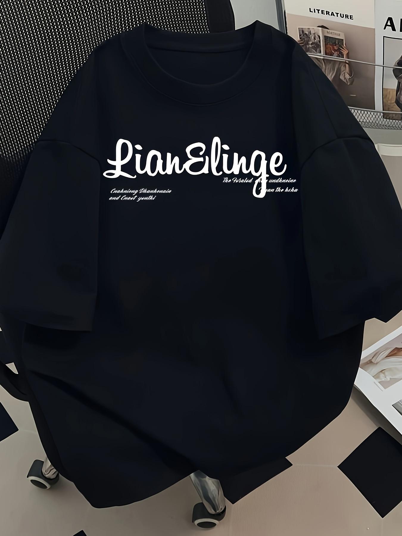 Heavyweight 100% Cotton Graphic T-shirt - Retro Street Style Loose Fit with Angel & Chain Design M