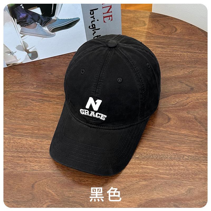 Autumn And Winter Cotton Hat Women S Soft Top Sunscreen Baseball Cap Men S Versatile Cap Women S Embroidered Sun Hat M(54-58cm)