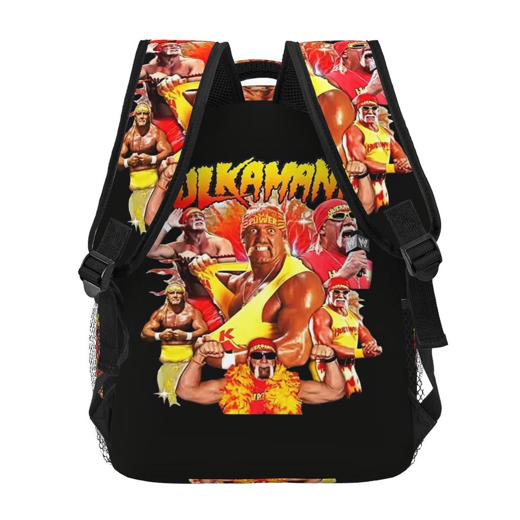 Hulk Hogan Print Backpacks Boys Girls Bookbag Students School Bags Cartoon Kids Rucksack Shoulder Bag Large Capacity