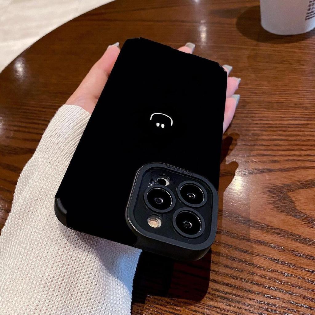 Phone Case For Iphone 11 13 Pro Max 14 Plus 12 Silicone Bumper Back Cover For Iphone Xr Xs Max X 8 Plus 7 Se2020 6s Smiley Face