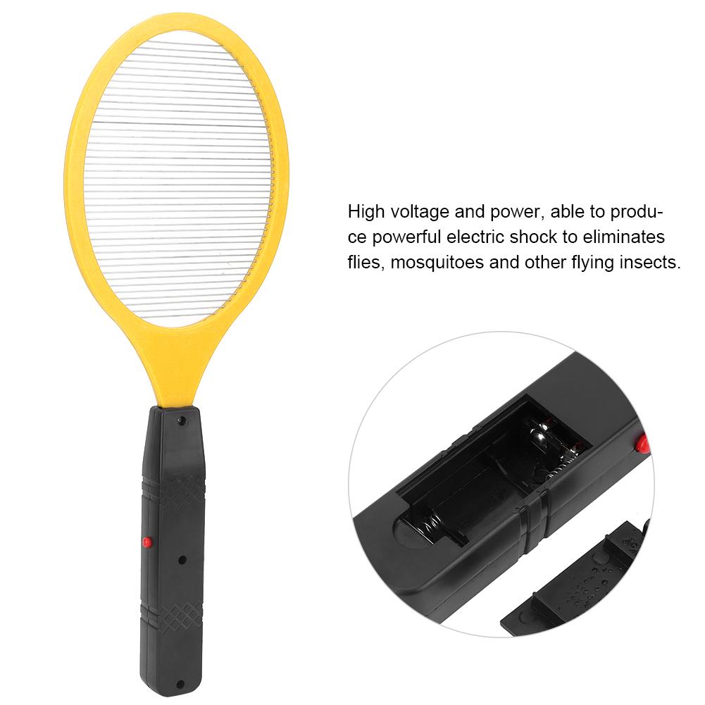 

Power Battery New Electric Fly Mosquito Racket Swatter Bug Zapper Killer Insects жёлтый