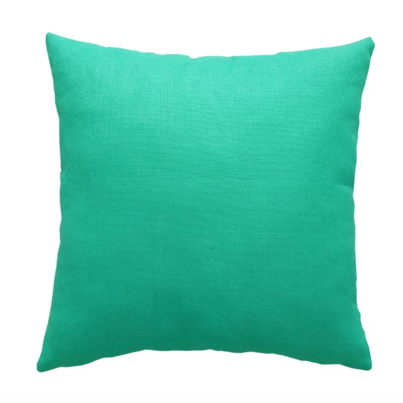 Nordic Faux Linen Solid Color Pillowcase – Cotton Blend Sofa Backrest Cushion