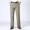 Pantaloni da completo casual sottili da uomo in cotone Pantaloni larghi elasticizzati alla moda classica da lavoro Abbigliamento di marca maschile
