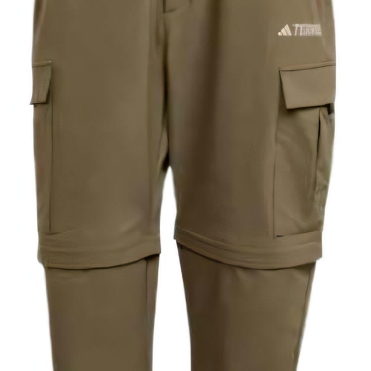 Adidas Terrex SS25 Fashion Versatile Classic Sports Long Pants Men Pants Olive-Green JD3485