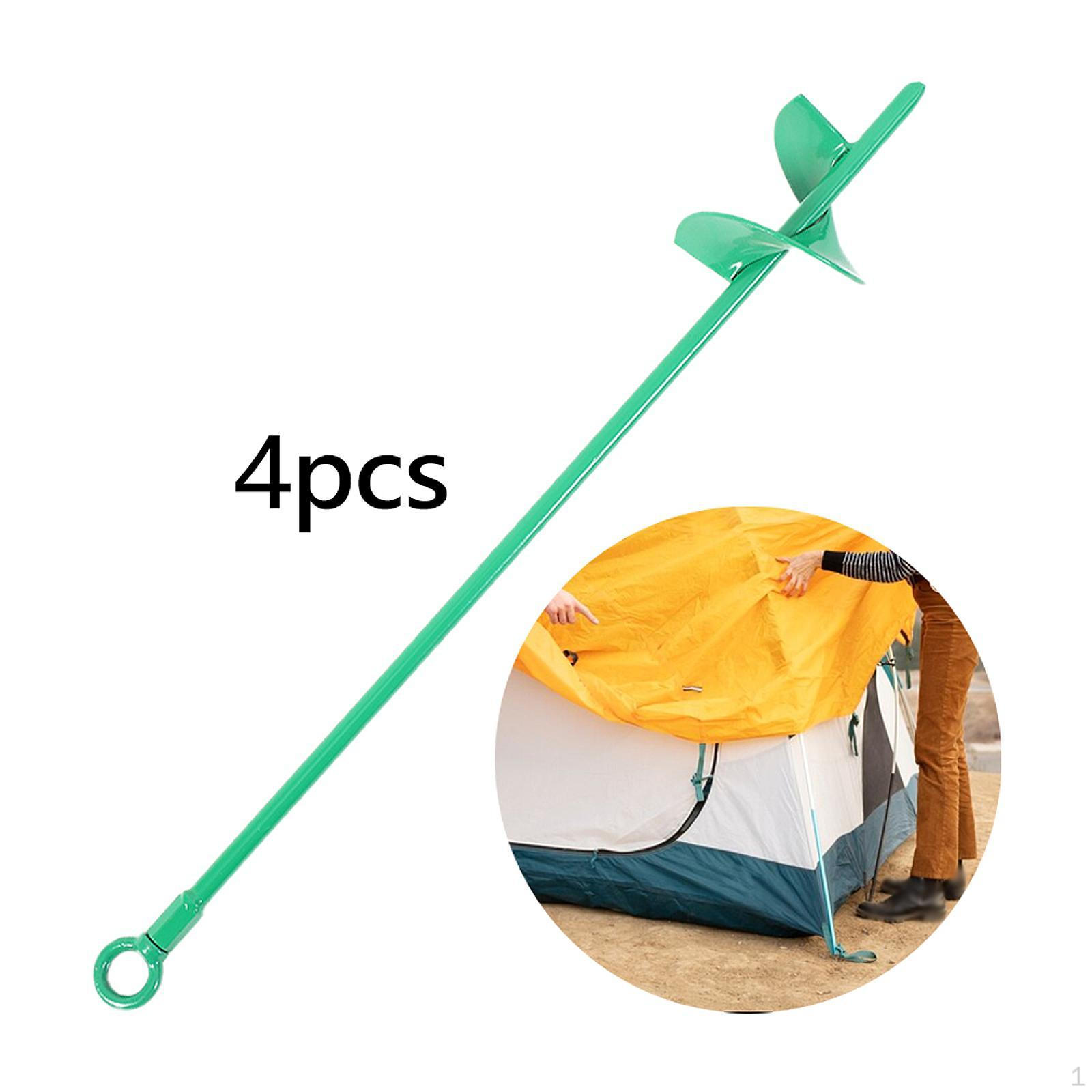 

4 шт. винт для крепления к земле в оборудовании для кемпинговой палатки, многоцелевые анкеры для заземления, прочные