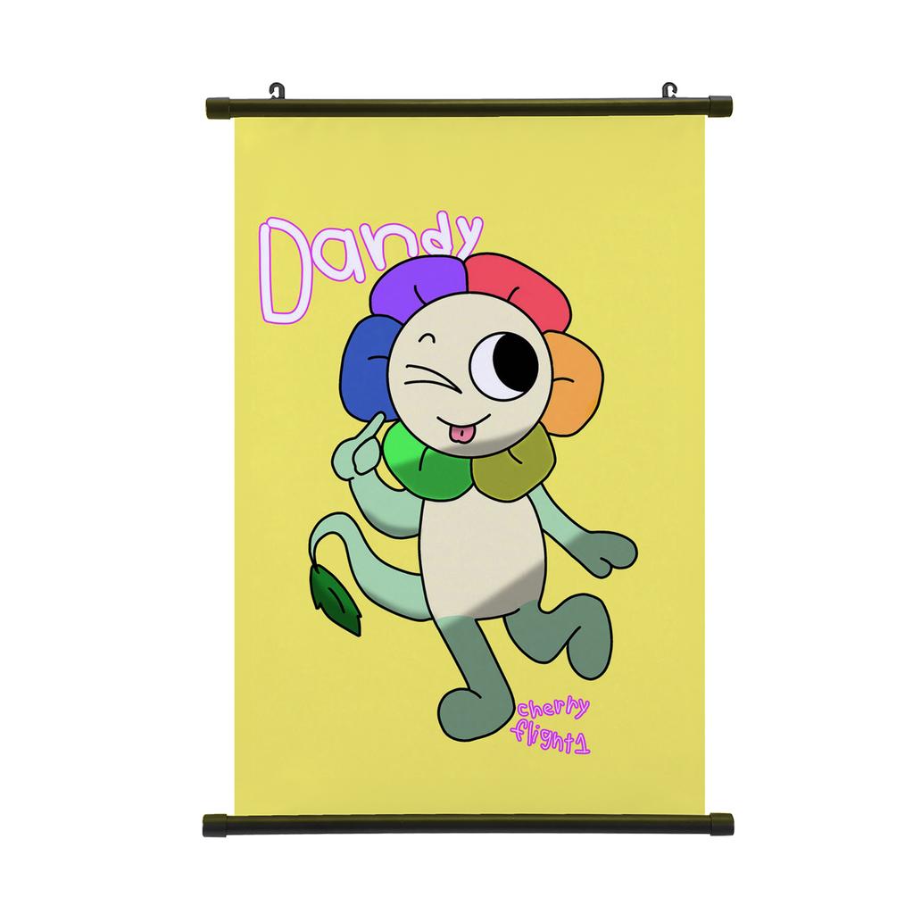 Dandy's World Wall Scroll Poster Anime Starry Night Astro Poster Hanging Painting Home Decoration