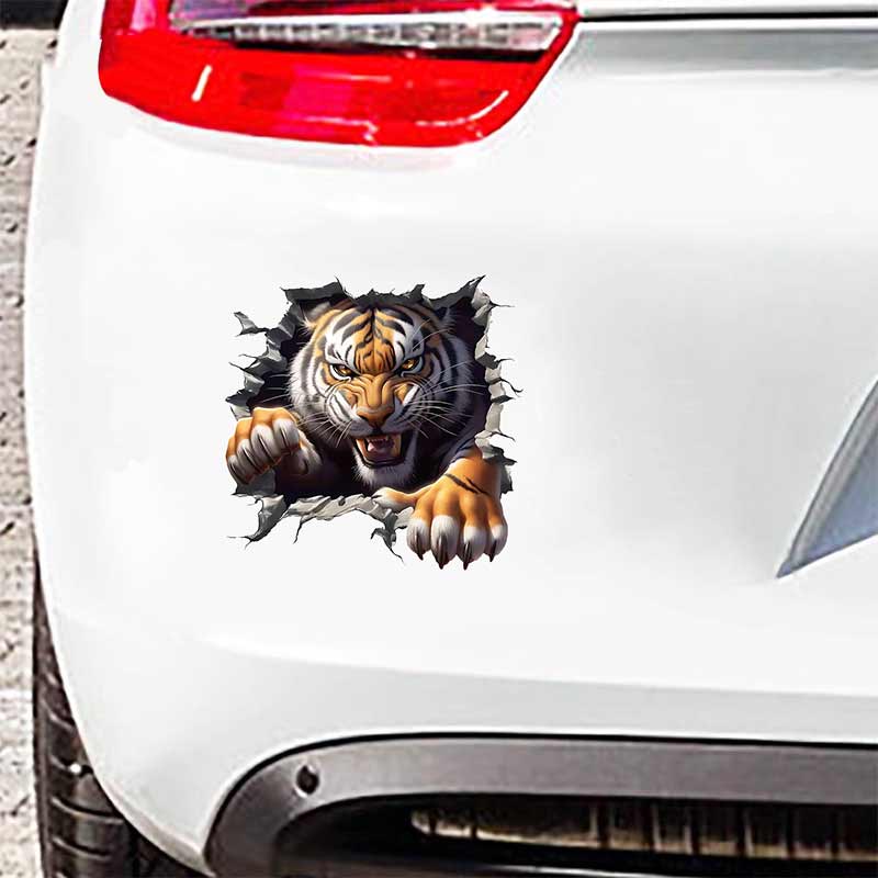 Fierce Tiger Car Sticker Vinyl Decal Waterproof Rear Window Motorcycle Camper Bumper Truck Laptop Decoration X15