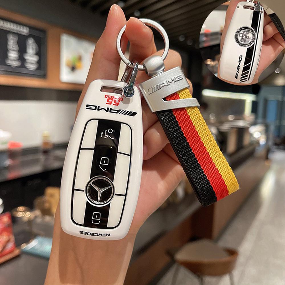 

Car Remote Key Case Cover Shell For Mercedes Benz AMG A C E S G Class GLC CLE CLA GLB GLS W177 W205 W213 W222 X167 Accessories