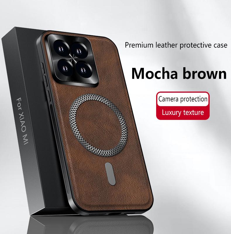 For Xiaomi 14 14 Pro 14 Ultra Leather Full-cover Magnetic Waterproof Shockproof Fingerprint Phone Case