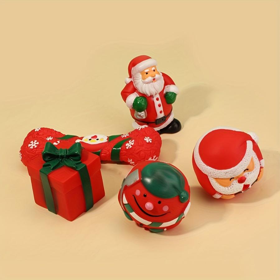 Pet Dog Christmas Chewing Sound Toy Set 5-Piece Set Interactive Toys for Dogs Holiday Themed Bites And Sounds