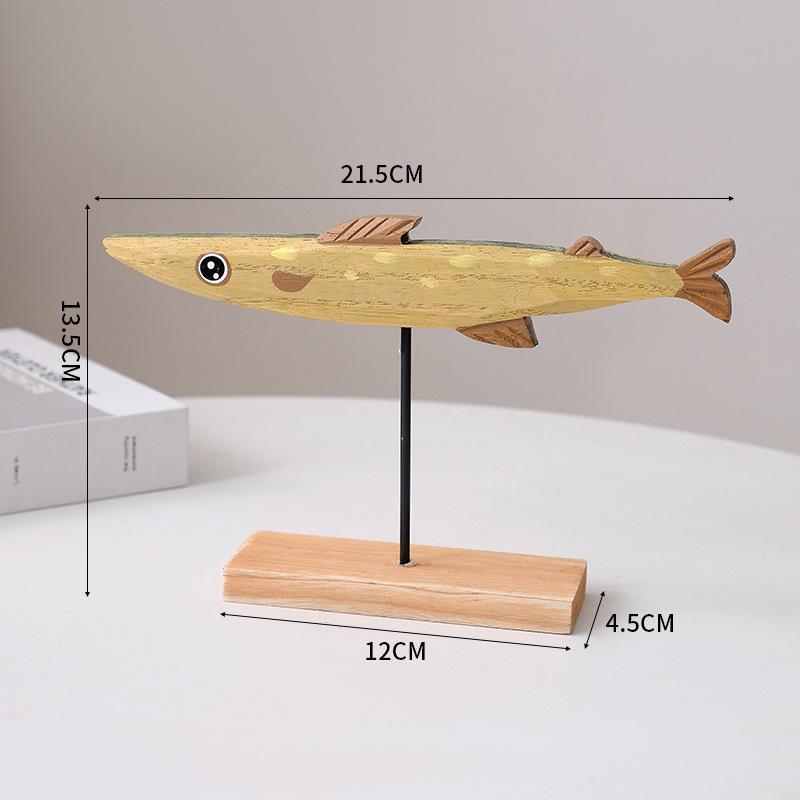 

Красочные средиземноморские деревянные рыбки для гостиной или детского стола