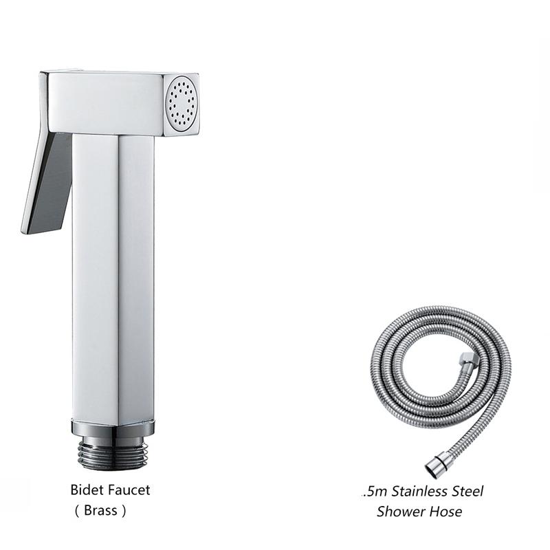 Brass Handheld Toilet Bidet Sprayer Set Accessories Black Bidet Faucet for Bathroom Sprayer Shower Head Self Cleaning Gold Color