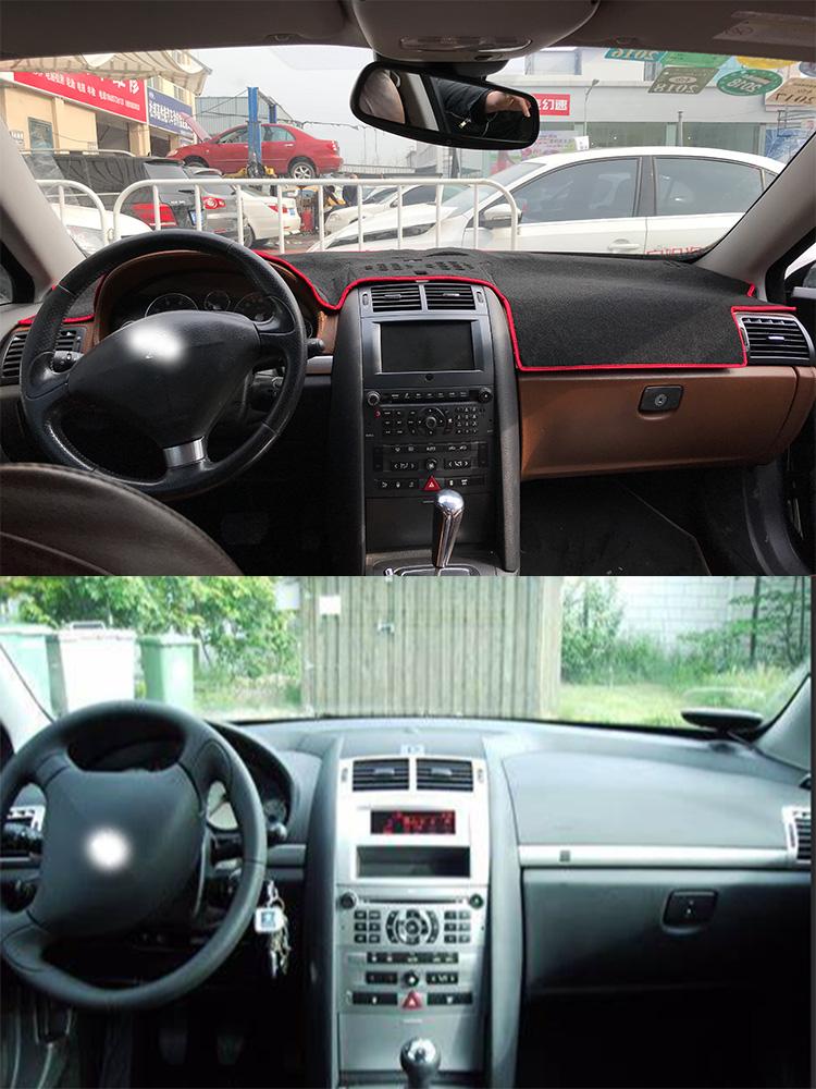 Für 2004-2010 Peugeot 407 Dashmat Dashboard Abdeckung Instrument Panel Isolierung Sonnenschutz Schutz Pad Ornamente