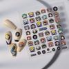 1PCS Anime One Piece Naruto Nail Stickers Nail Art Accessories Cartoon Luffy Uzumaki Naruto 5D Stickers Nail Parts