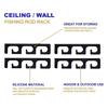 Space Saving Fishing Pole Storage Wall Ceiling Rod Rack Holds 6 Rods Rod Holder