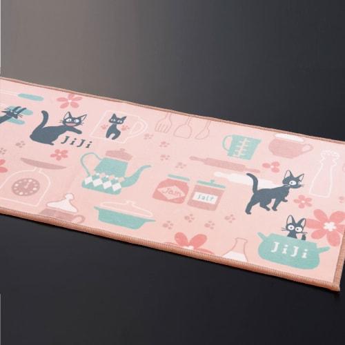 Senko Kiki's Delivery Service Jiji and the Kitchen Long Mat, Approx. 45 X 120 Cm, Pink, 53810
