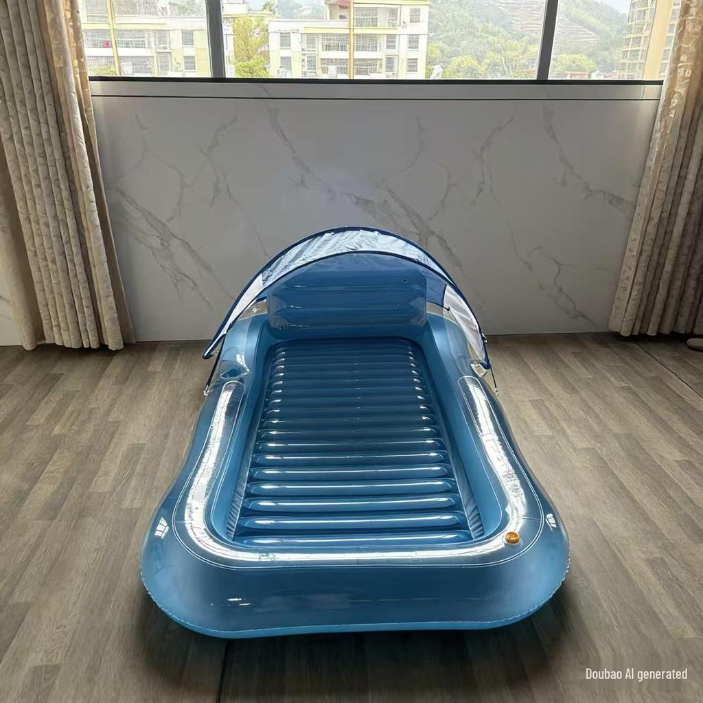Portable Inflatable Canopy Sunshade Float: Dual-Use for Water & Land