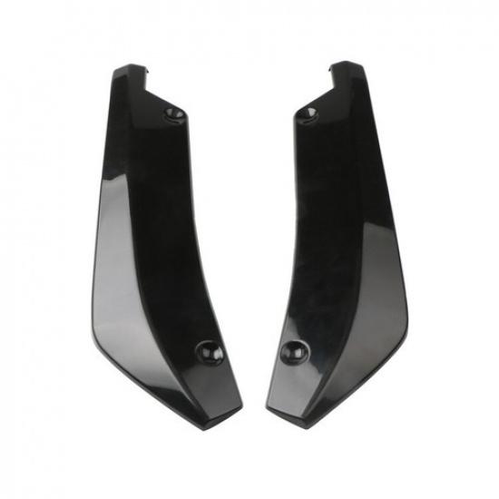 2X Glossy Black Rear Bumper Diffuser Splitter Canards For Chevrolet Accessories