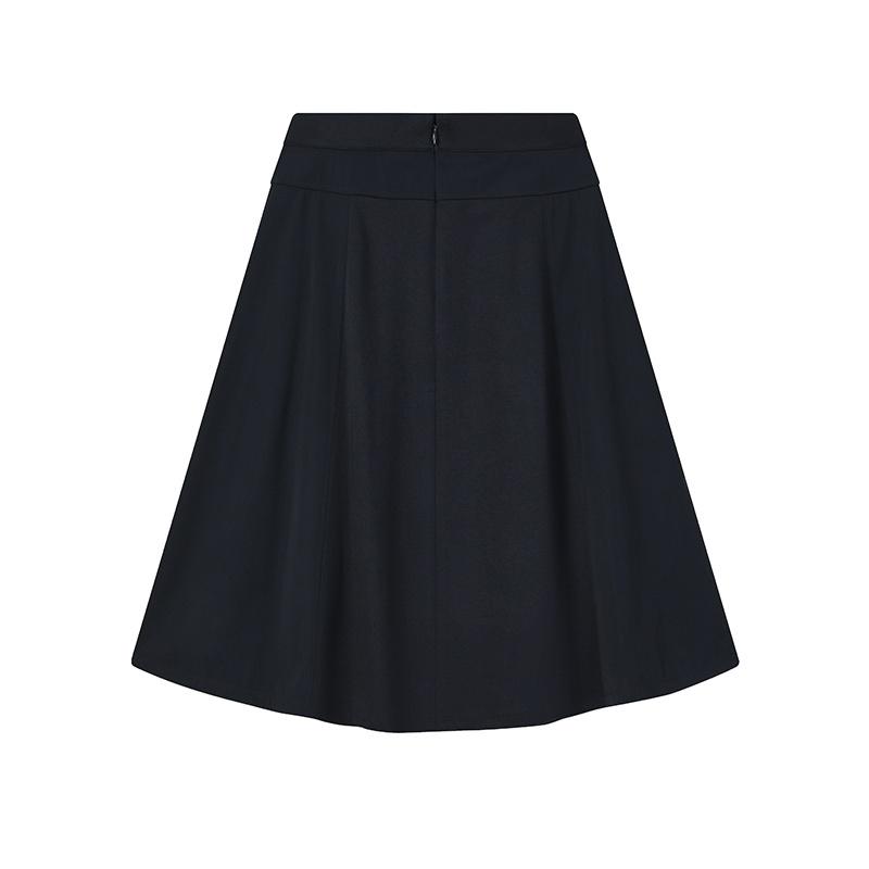 Fila White Fashion Minimalist Classic Relaxed Versatile Comfortable Long Skirt Women Skirts Legendary-Blue F11W613301FNV