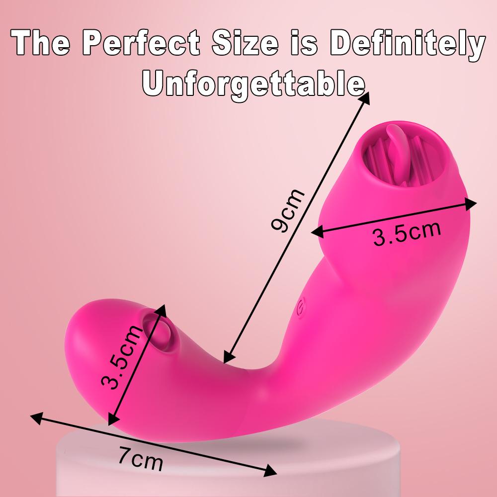 2 In 1 Powerful Licking Tongue Vibrator 10 Flapping Vibrating Clit G Spot Stimulator Masturbator  Erotic Sexy Toys Girls Adults