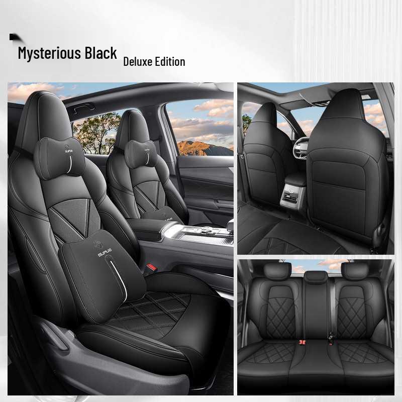 Kaiyuan Q05 Leather Car Seat Cover for 5-Seater Vehicles - All-Season Cushion