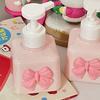 200ML Bow-Shaped Plastic Soap Dispenser Refillable Press Pump Lotion Bottle for Liquid Hand Sanitizer Shampoo in Bathroom