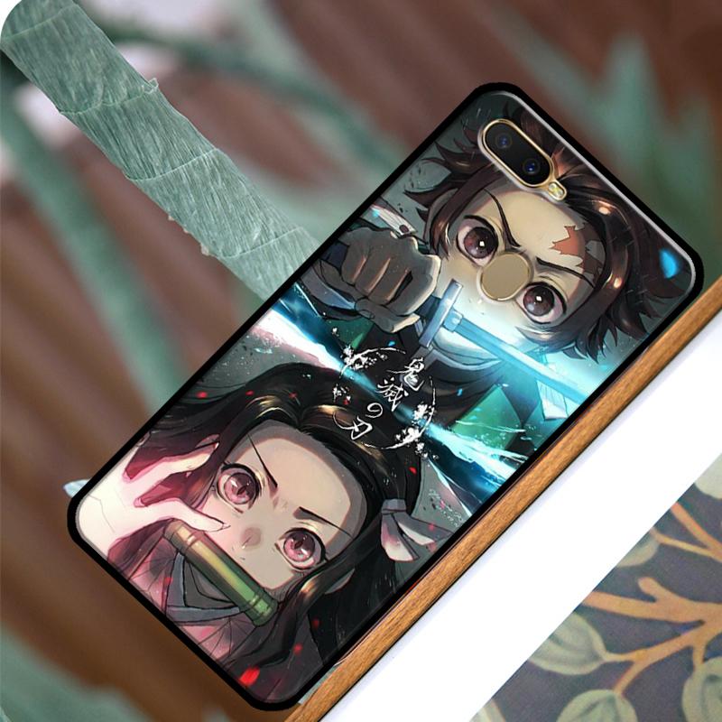 Demon Slayer Kimetsu No Yaiba Anime Case For OPPO A83 A91 A93 A1K A15 A3S A54 A74 A94 A5 A9 A31 A53 A52 A72 A53S Back Cover