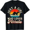 Just A Girl Who Loves Ferrets T-Shirt(4)