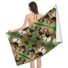 Asciugamano da Spiaggia con Pollo da Fattoria in Microfibra Asciugatura Rapida Asciugamani da Bagno per Nuotatori Asciugamano da Bagno Assorbente per Hotel Palestra Spa Yoga Sport