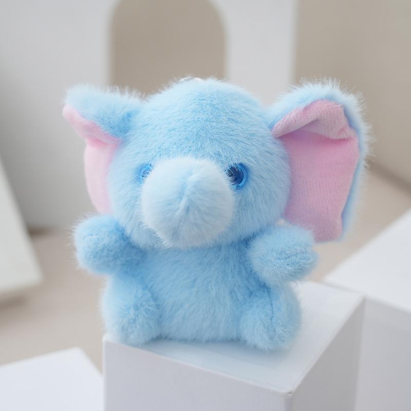 Cute Elephant Cartoon Plush Keychain Handcrafted Bag Charm For Teens Trendy