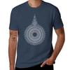 White Jai Yen Japanese  Thai Motif Unisexdala Tshirt Soft Durable Cotton Tshirt